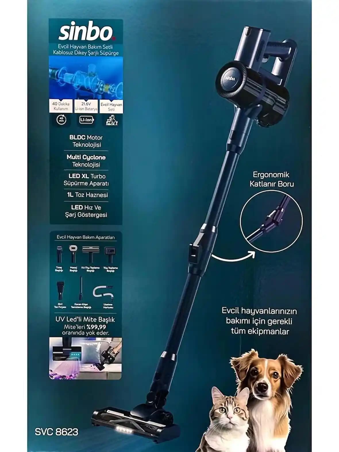 Sinbo SVC-8623 Çok Yönlü Elektronik ve Ev Aletleri Çözümü Ürün Özellikleri ve Kullanım Alanları