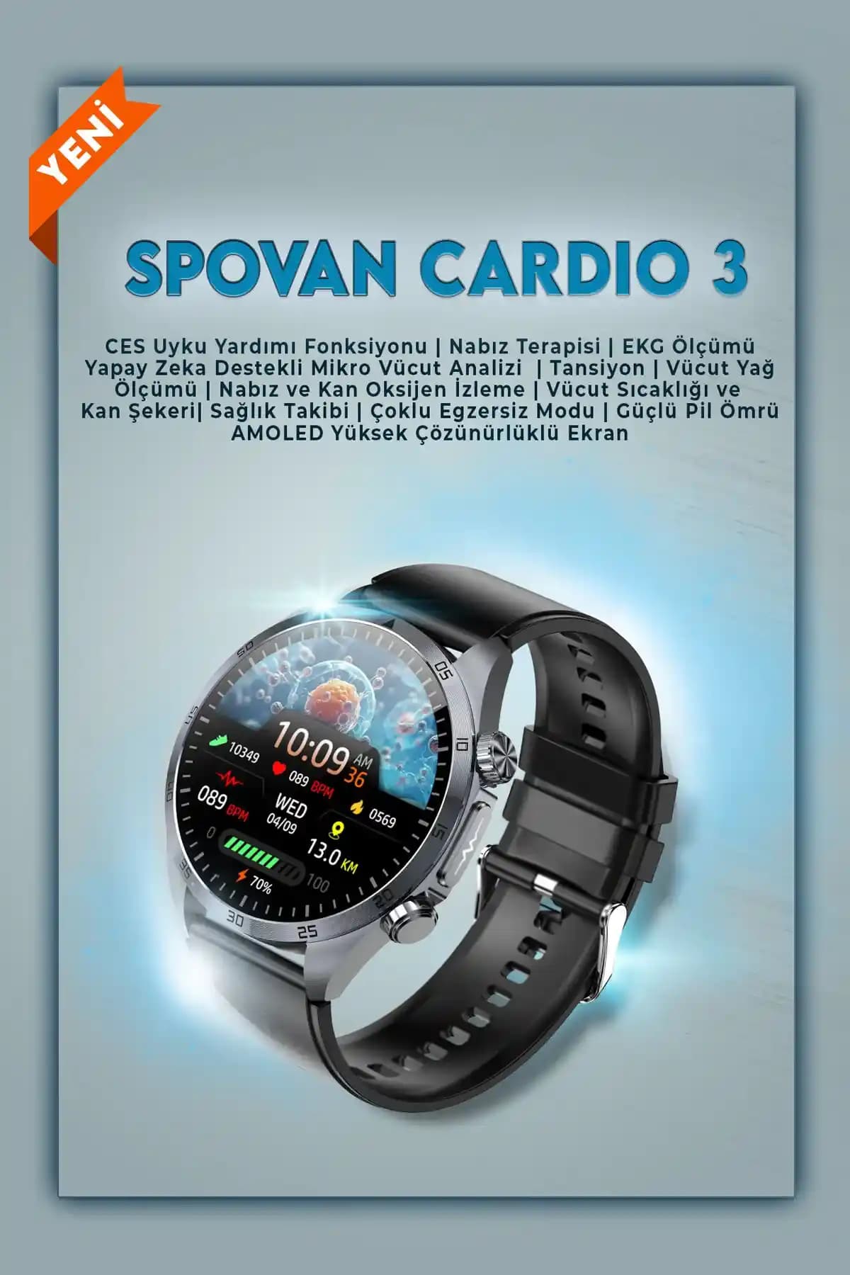 Spovan Cardio 3 EKG ile Kalp Sağlığını İzleme ve Riskleri Erken Tespit Etme