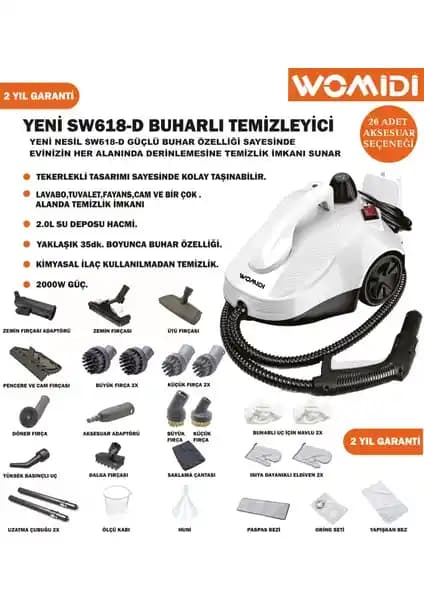 Womidi Buharlı Temizleyici: Çevre Dostu ve Etkili Temizlik Çözümü