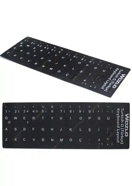 Wozlo Türkçe Q Klavye Etiketi: Dayanıklı ve Estetik Çözüm ile Kullanıcı Dostu Ürün