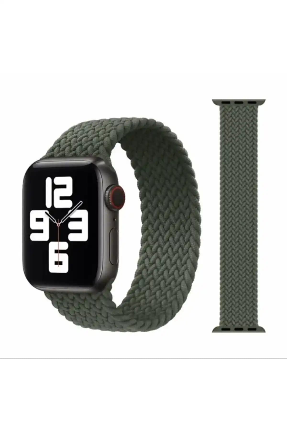 Apple Watch 38/40mm için Şık ve Dayanıklı Esnek Örgülü Kordon Kayışları