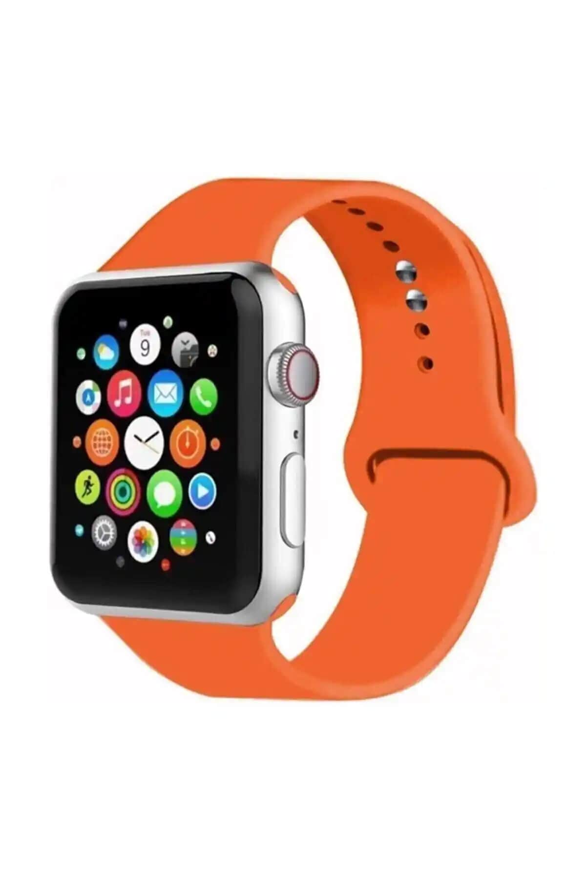 2025'te Apple Watch Stilini Değiştirecek Canlı Turuncu Silikon Kordon
