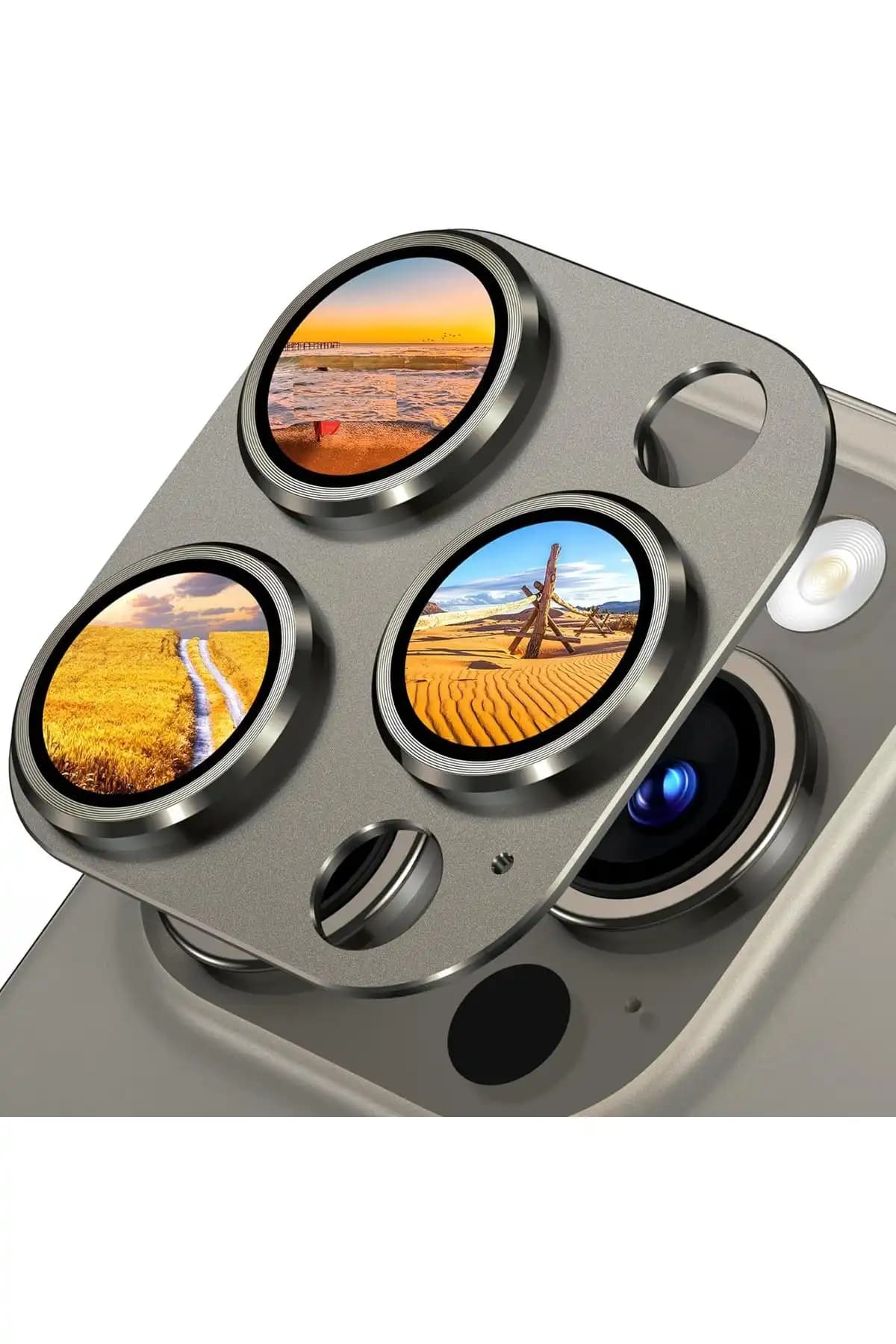 Fibaks Titanyum Kamera Lens Koruyucu iPhone 15 Pro ve Max İçin Güncel Güvenlik Çözümü