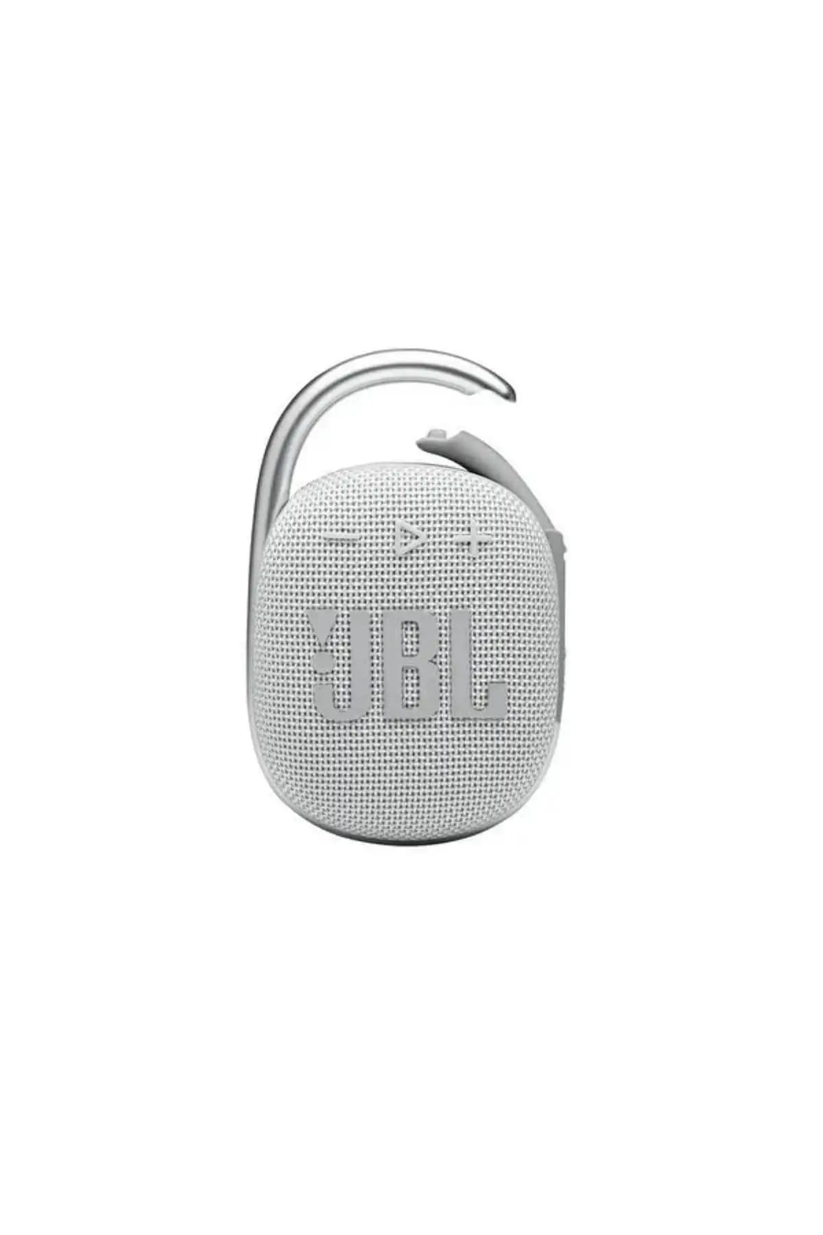 JBL Clip 4 Taşınabilir Bluetooth Hoparlör Beyaz Renkli Uzun Pil Ömrü ve Suya Dayanıklılık