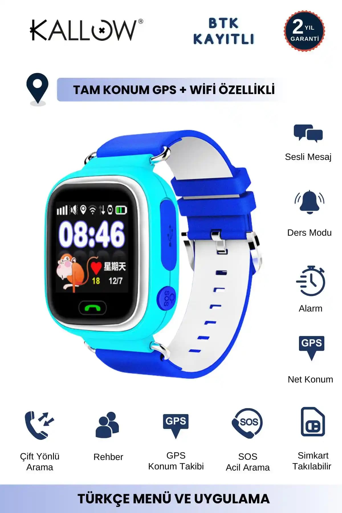 Kallow K90 ve SMARTBLUE Çocuk Takip Saatleri Karşılaştırması ve Özellikleri