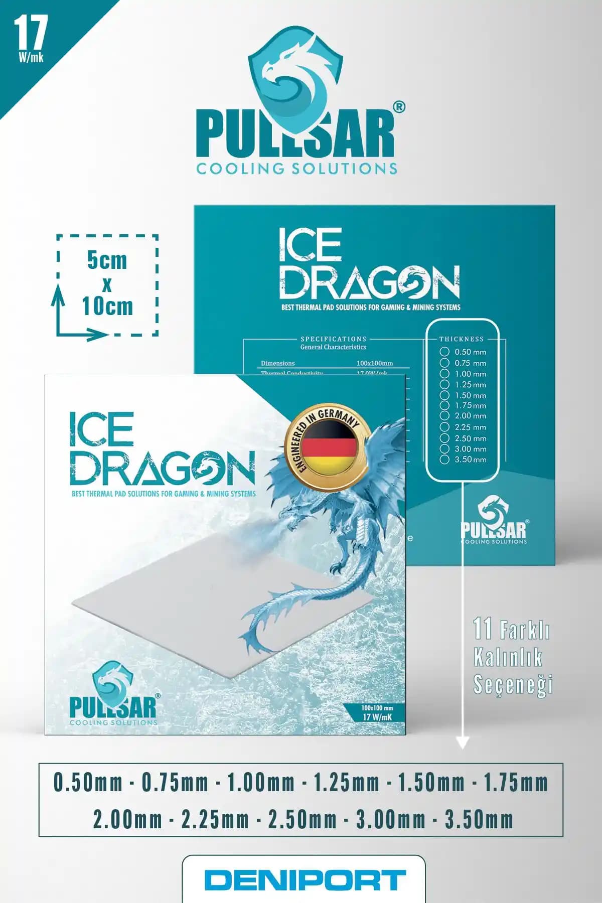 Pullsar Ice Dragon Termal Ped Yüksek Performanslı Soğutma Çözümü Türkiye