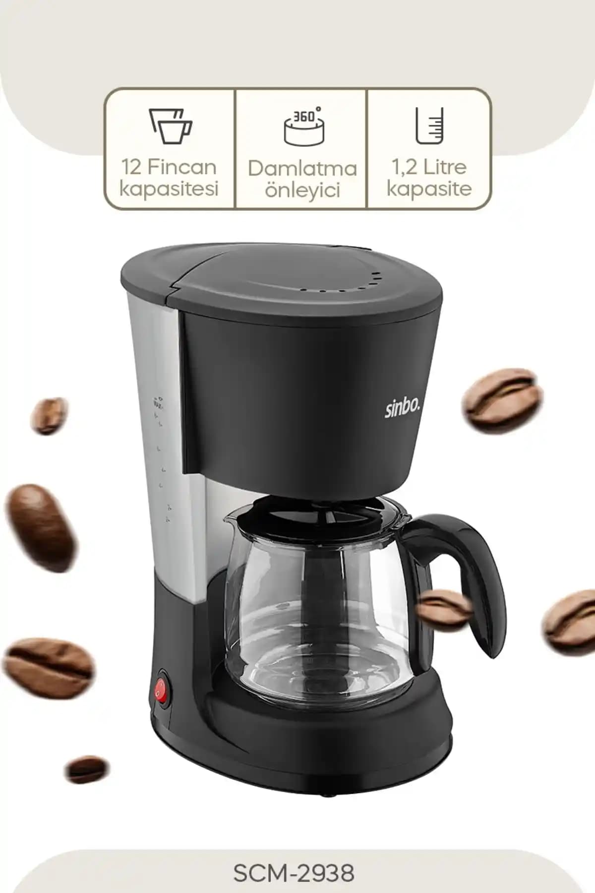 Sinbo SCM-2938 Filtre Kahve Makinesi: Modern ve Kullanışlı Tasarımıyla Günlük Kahve Keyfi