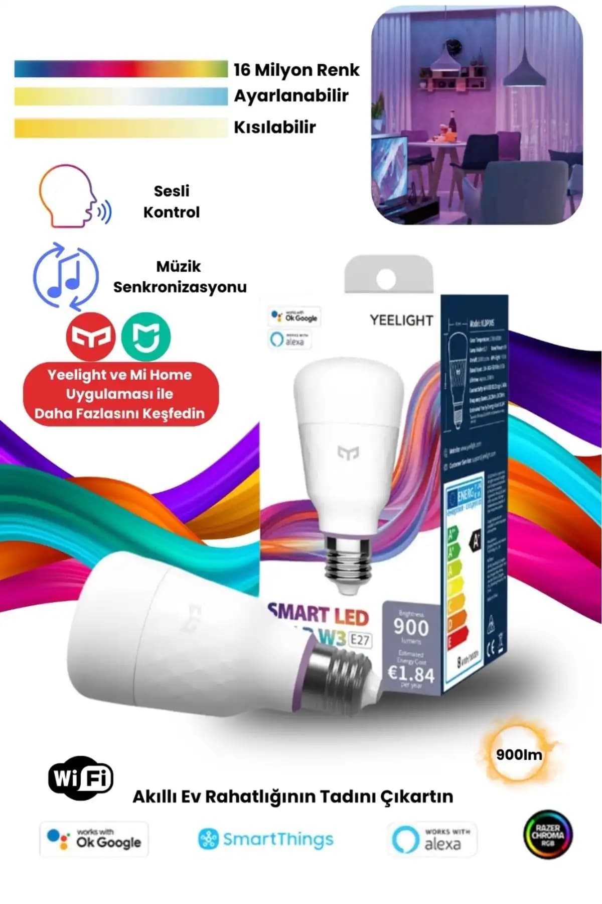 Tp-Link Tapo L530E ve Yeelight W3 Rgb Akıllı LED Ampuller Karşılaştırması 2