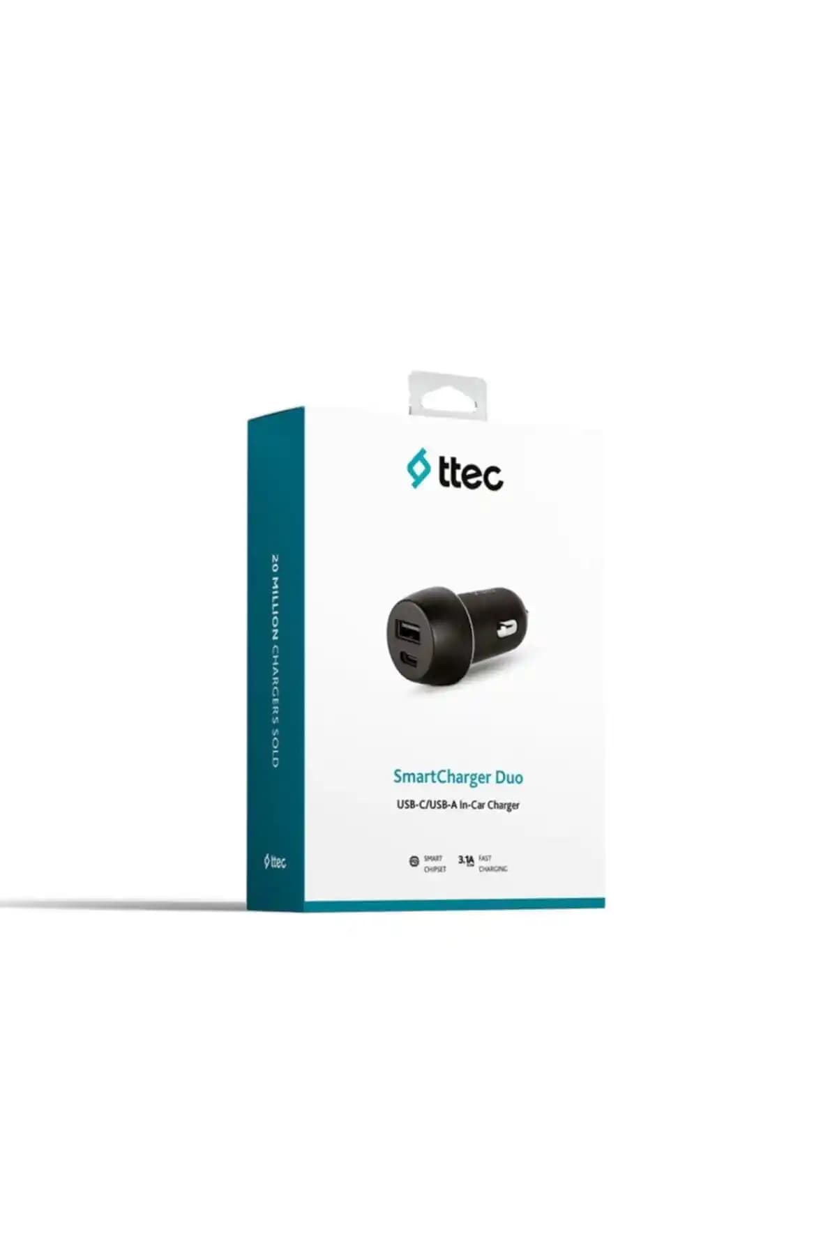 Ttec Smartcharger Dua 3.1a Araç Şarj Aleti Güçlü ve Şık Tasarımıyla Günlük Kullanım İçin Uygun