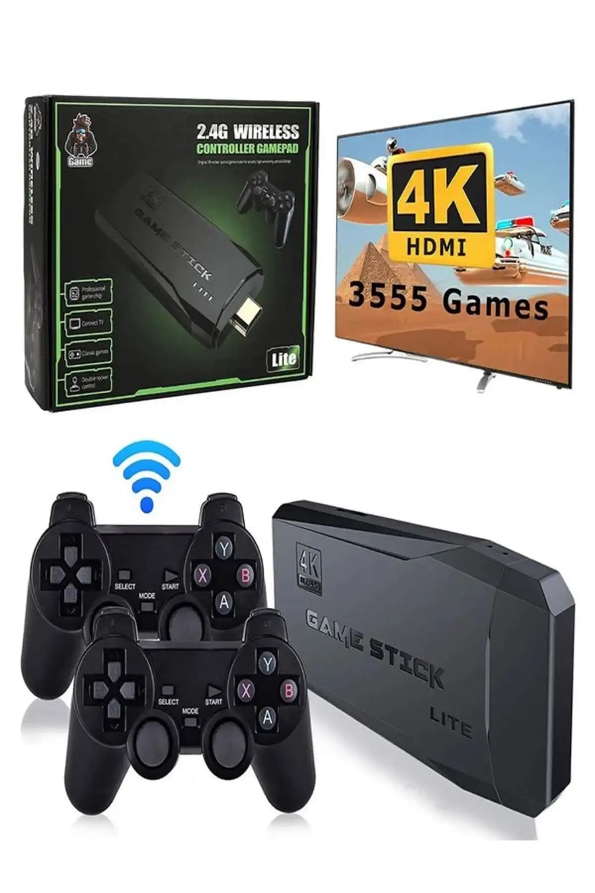 Ultratekno 4K Atari 2.4G Kablosuz Retro Oyun Konsolu Güvenilir ve Geniş Oyun Kapasitesiyle