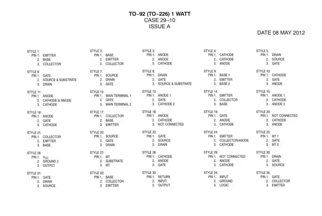 Elektronik Bileşenlerde Pinout Belirleme ve Standartların Çoğulluğu Sorunları