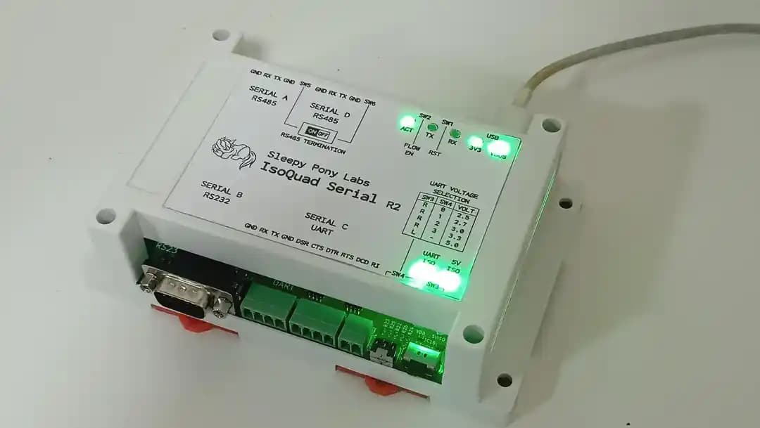 Quad İzole Seri Adaptör Revizyon 2: CH344Q Tabanlı Dört Kanallı USB-Seri Dönüştürücü Tasarımı