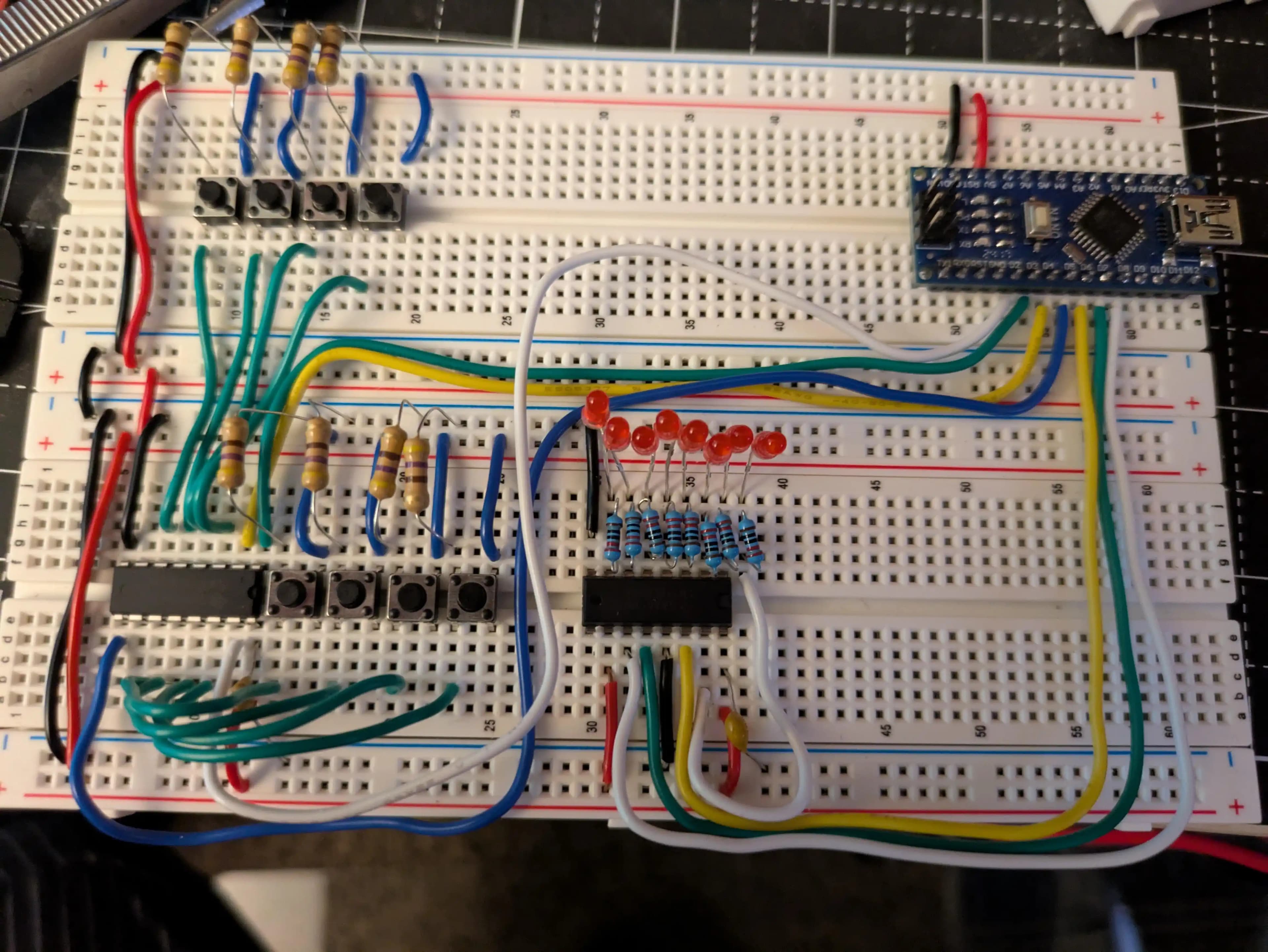 Shift Register ve Buton Bağlantılarında Breadboard Kullanımı ve Temel Dikkat Edilmesi Gerekenler