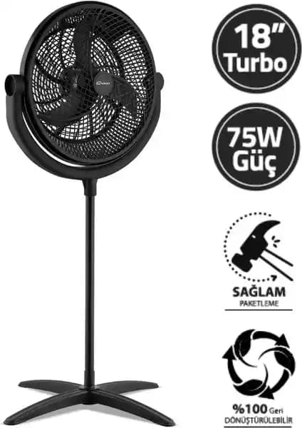 Conti CSF-406 Poyraz Sanayi Tipi Ayaklı Vantilatör İncelemesi ve Özellikleri