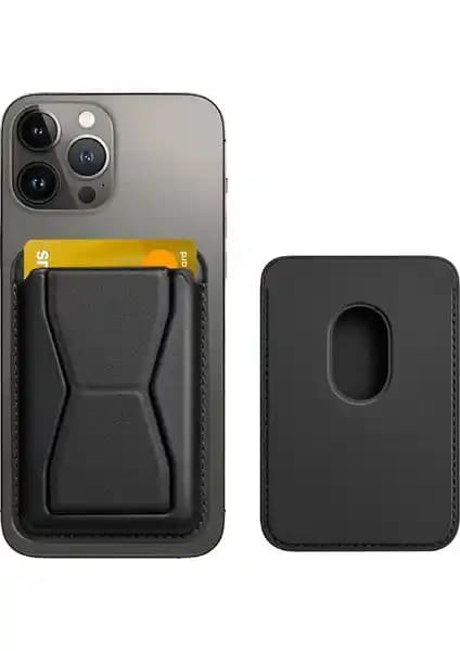 Deilmi Manyetik Stand Siyah: Şık Tasarım ve Çok Yönlü Fonksiyonellik ile iPhone Kullanımını Geliştirir