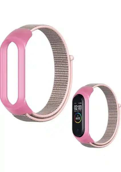 Furenfa Xiaomi Mi Band 5/6 Uyumlu Spor Dokuma Akıllı Bileklik Kordon Kayışı