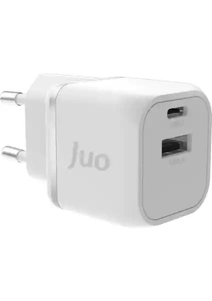 Juo 20W GaN USB-C ve USB-A Şarj Cihazı: Hızlı, Güçlü ve Taşınabilir Çözüm