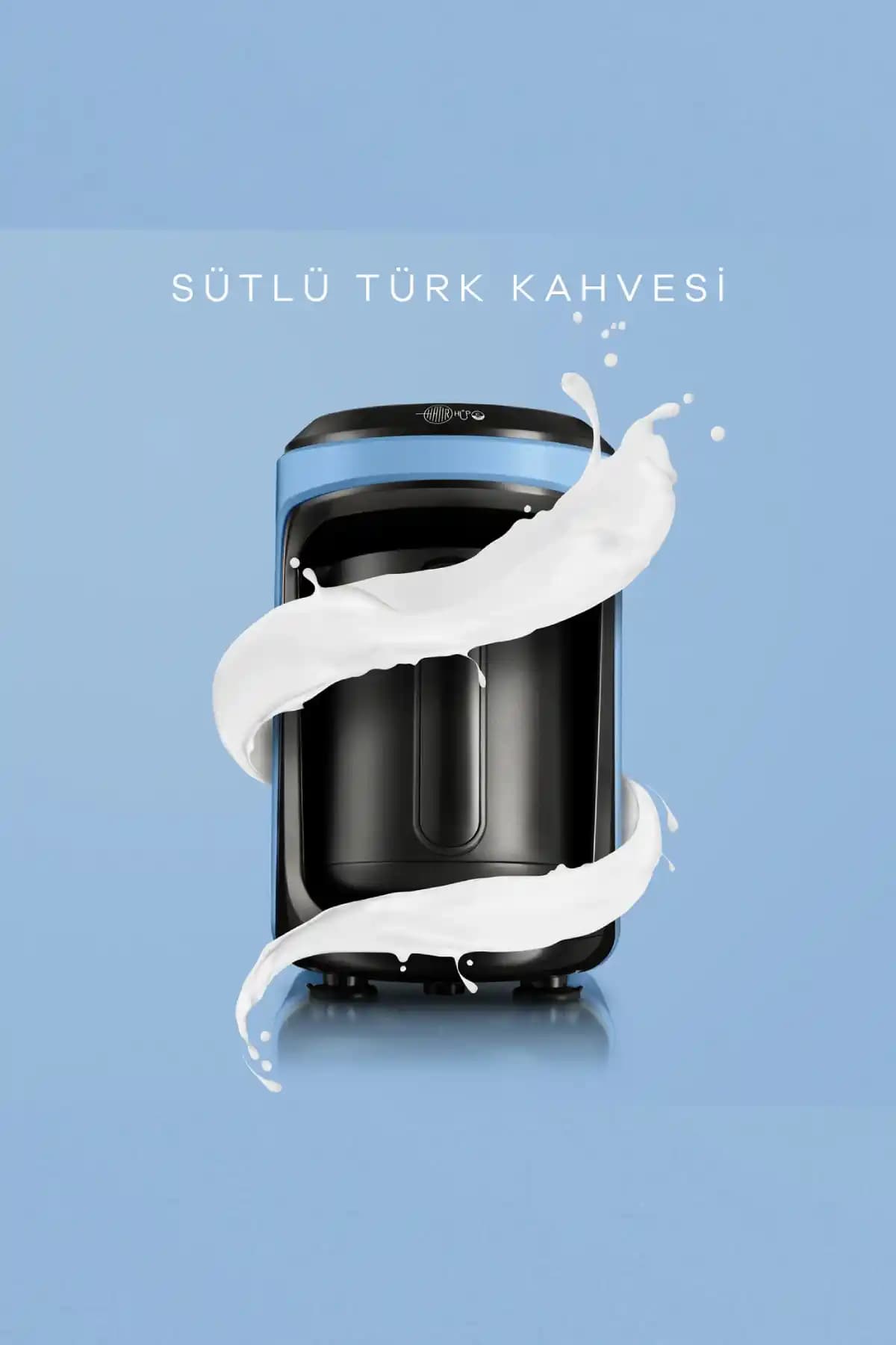 Karaca Hatır Hüps Türk Kahvesi Makinası Vintage Mavi Estetik ve Fonksiyonel Tasarım