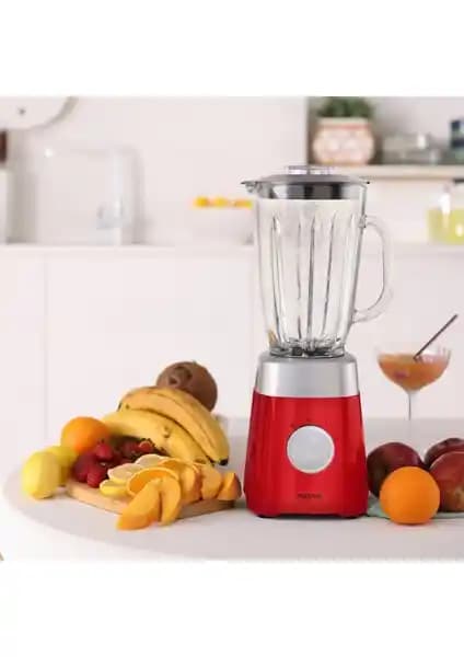Karaca Multiblend Smoothie Blender Kırmızı 1000W Güç ve Şık Tasarım Bir Arada