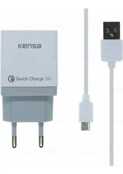 Kensa Micro USB 3.0 Hızlı Şarj Cihazı: Dayanıklı ve Yüksek Performanslı Taşınabilir Çözüm