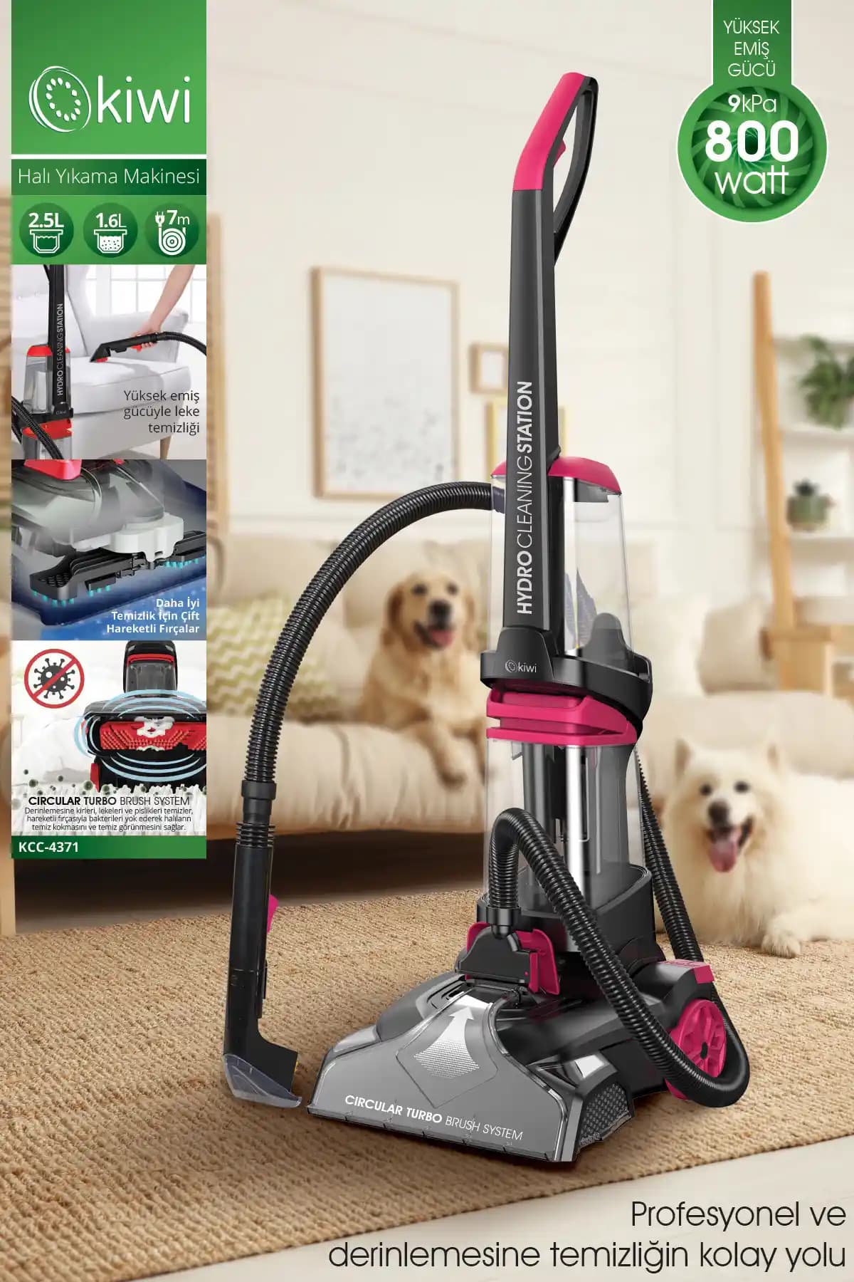 Kiwi KCC-4371 PRO Bağlanabilir Koltuk ve Halı Temizleme Makinesi İncelemesi
