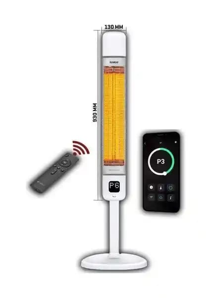 Luxeva Smart-FR Akıllı Karbon Infrared Ayaklı Isıtıcı ile Verimli ve Şık Isıtma Çözümü