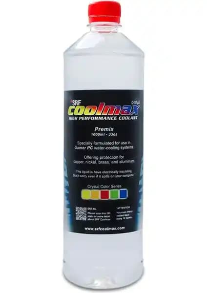 SRF Coolmax Bilgisayar Soğutma Sıvısı 1lt Kristal Şeffaf Yüksek Performanslı Soğutma Çözümü