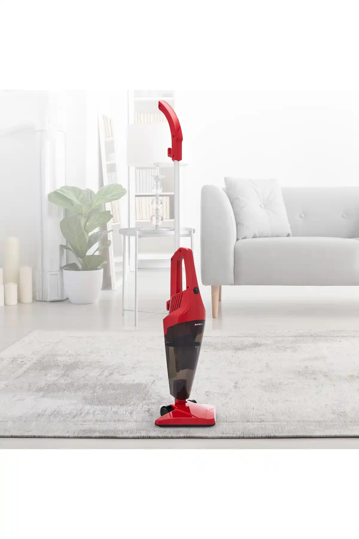 Sunny Rossa Mini Pratik Süpürge Kırmızı: Güçlü, Sessiz ve Kullanışlı Temizlik Aracı