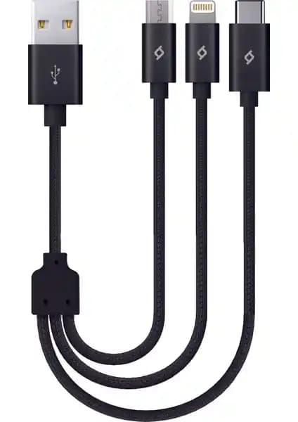 Ttec Alumicable Mini 30cm Çok Fonksiyonlu ve Dayanıklı Veri Şarj Kablosu