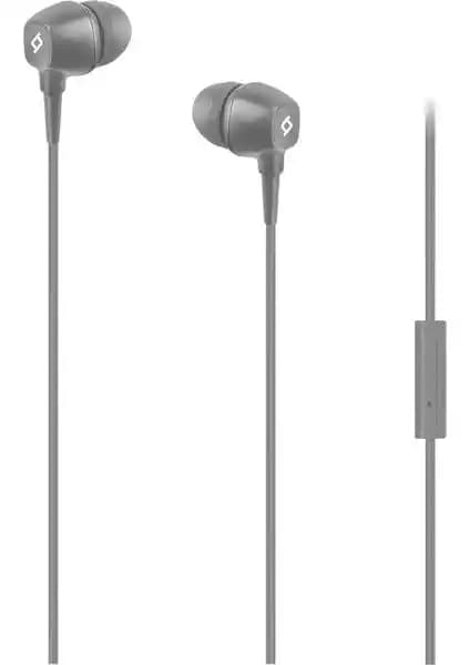 Ttec Pop Mikrofonlu Kulakiçi Kulaklık Gri Renkli Ergonomik ve Dayanıklı Tasarım