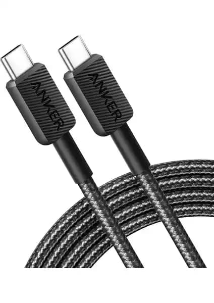 Anker 322 Usb-C To Usb-C 1.8m Kablosu: Hızlı Şarj ve Dayanıklılık İçin Güvenilir Çözüm