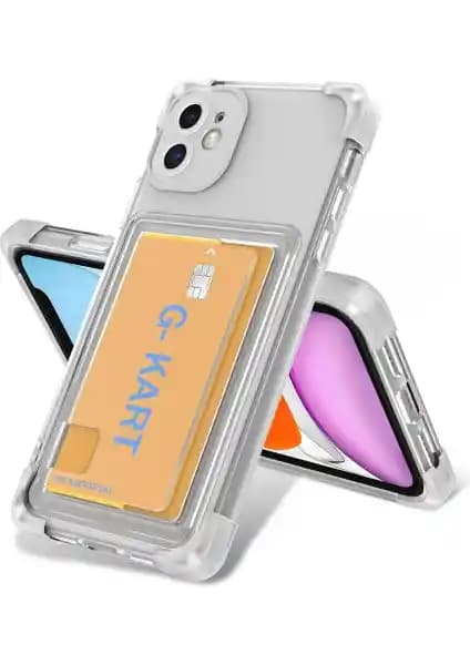 Apple iPhone 11 için Darbeye Dayanıklı Şeffaf Kılıf ve Kartlık Özellikleri