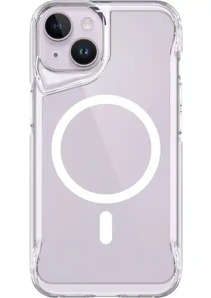 Apple iPhone 15 için KNY Marka Silikon Kenarlı ve Sert Arka Kapak Kılıfı