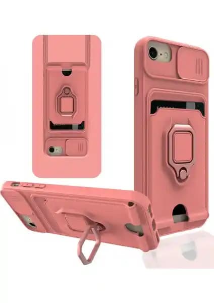 Aqua iPhone 6 Kılıfı Pastel Renkli Kamera ve Kartvizit Koruma Özellikleriyle