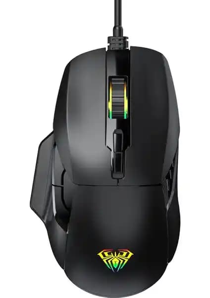 Aula F815 12800 DPI Rainbow RGB Makro Gaming Mouse Performans ve Estetik Birlikteliği