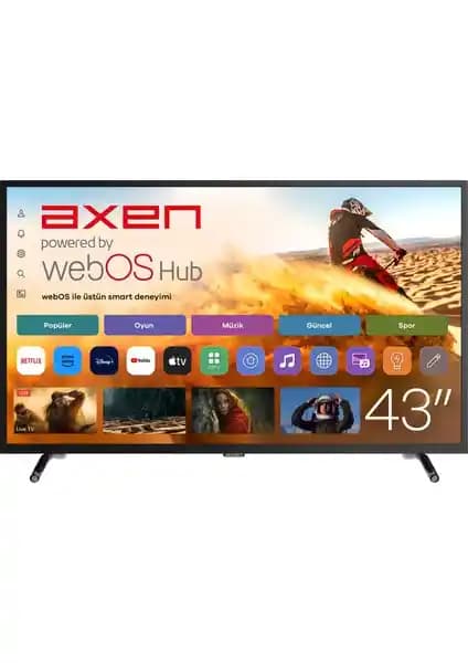 Axen AX43DIL540 43 İnç Full HD Smart LED TV: Gelişmiş Görüntü ve Akıllı Özellikler