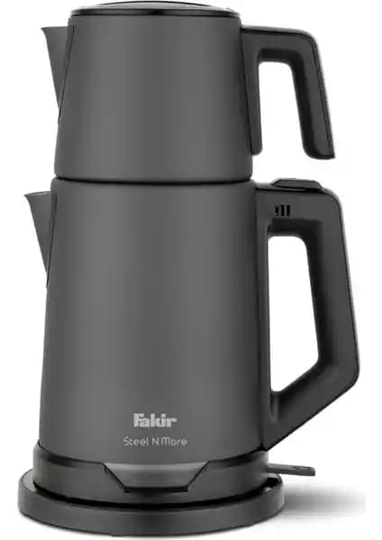 Fakir Steel N More Çay Makinesi Antrasit Modern Tasarım ve Yüksek Performans