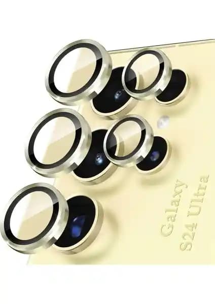 Fibaks Samsung Galaxy S24 Ultra Kamera Lens Koruyucu Cam Yüksek Koruma ve Şeffaflık Sağlar