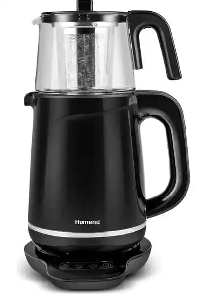 Homend Royaltea 1726H Siyah Konuşan Çay Makinesi: Akıllı ve Çok Yönlü Kullanım Özellikleri