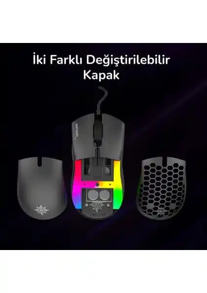 Inca IMG-GT20 RGB 6 LED Profesyonel Oyun Mouse'u Yüksek Hassasiyet ve Kişiselleştirme Özellikleriyle