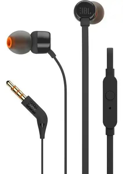 JBL T110 Kulakiçi Kulaklık Siyah: Güçlü Ses ve Ergonomik Tasarım ile Dayanıklı Kablolu Kulaklık