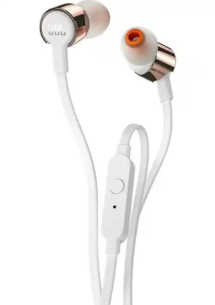 JBL T210 Beyaz-Altın Kulak İçi Kulaklık: Yüksek Ses Kalitesi ve Şık Tasarım Özellikleri