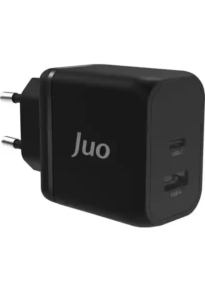 Juo 45W GaN USB-C ve USB-A Şarj Cihazı: Yüksek Performanslı ve Kompakt Tasarım