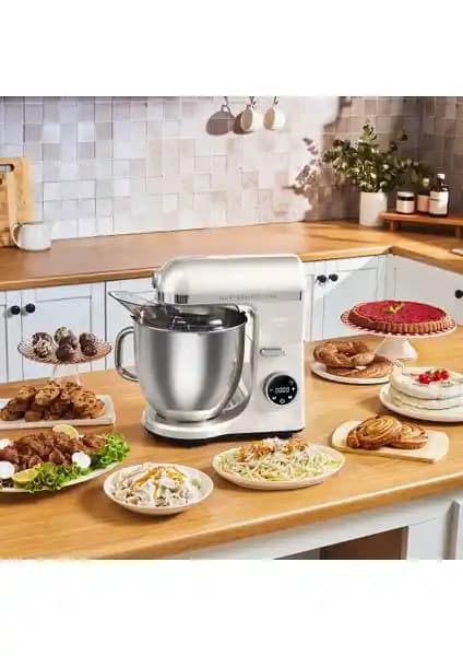 Karaca Mastermaid Chef Ultra D2000W: Güçlü ve Şık Dijital Hamur Yoğurma Makinesi