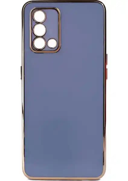 Kvy Oppo A74 Parlak Kenarlı Bark Silikon Kılıfı ile Şıklık ve Koruma Bir Arada