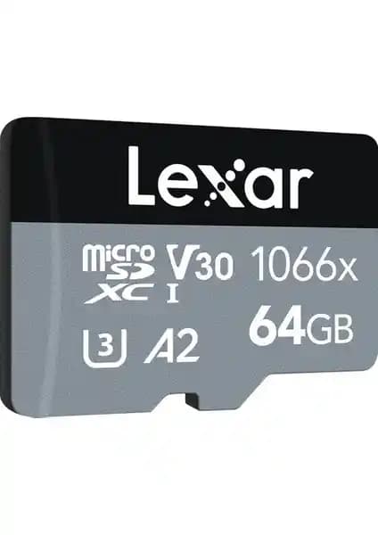Lexar 64GB Professional 1066X UHS-I MicroSDXC Bellek Kartı ve SD Adaptörü Özellikleri