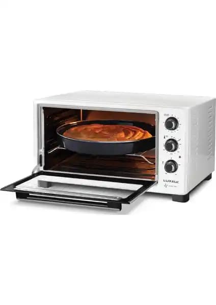 Luxell Lx-13575 40 Lt Beyaz Mini Fırın: Geniş İç Hacim ve Gelişmiş Pişirme Özellikleri