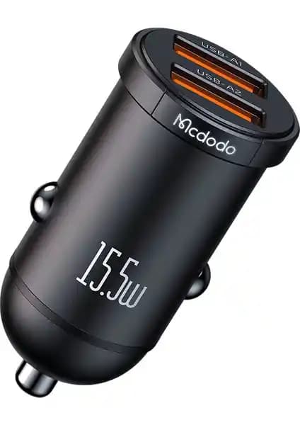 Mcdodo CC-2950 15.5W Çift USB Araç İçi Şarj Cihazı Güçlü ve Şık Tasarım