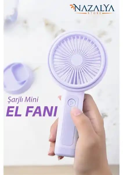 Nazalya Telefon Standlı Taşınabilir El Masa Fanı Yaz Ayları İçin Pratik Serinlik Çözümü