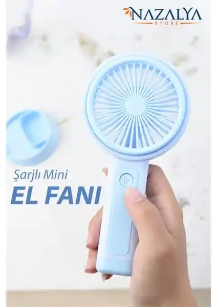 Nazalya Telefon Standlı Taşınabilir Mini Fan ile Yaz Aylarında Serinlik ve Konfor